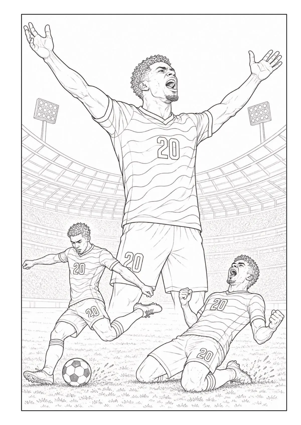 Bild: 9783986573164 | WM 2026 Superstars Fußball Malbuch für Kinder ab 8 Jahren mit 50...