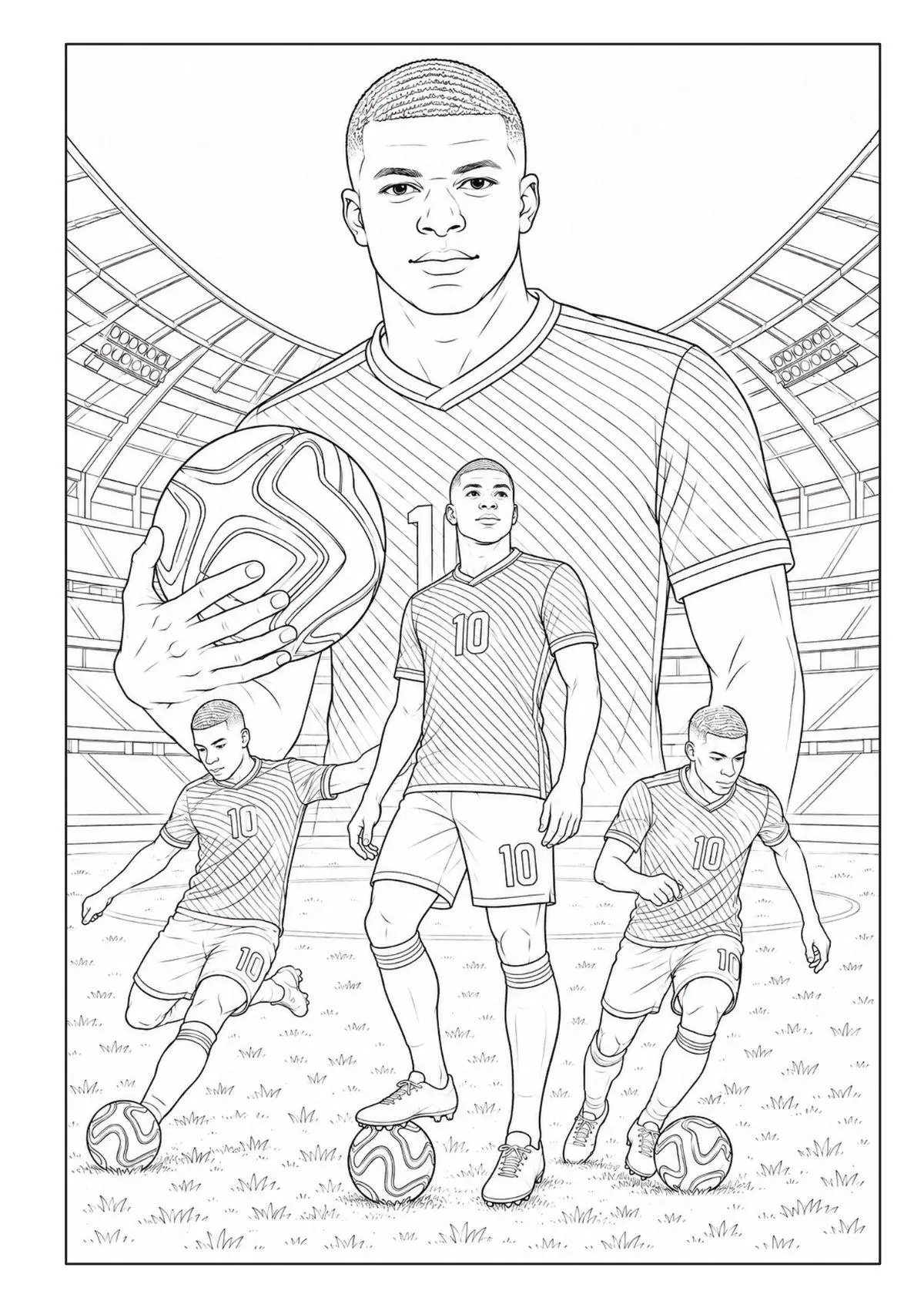 Bild: 9783986573164 | WM 2026 Superstars Fußball Malbuch für Kinder ab 8 Jahren mit 50...