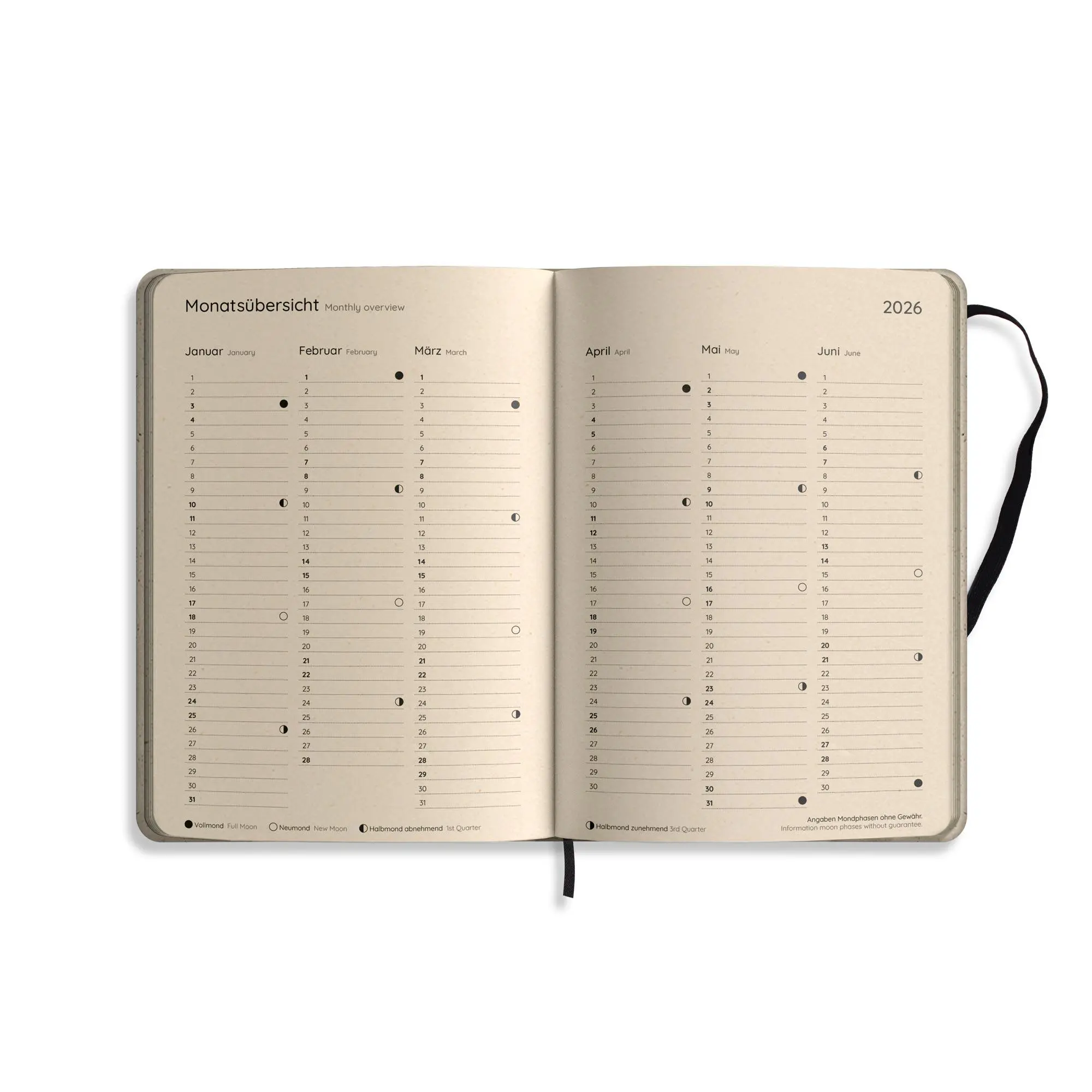 Bild: 4260626413264 | matabooks - A5 Kalender Samaya 2026 Farbe: Nature M (DE/EN) | Buch