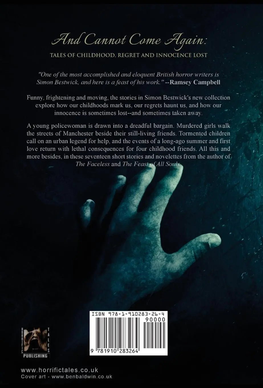 Rückseite: 9781910283264 | And Cannot Come Again | Tales of Childhood, Regret, and Innocence Lost