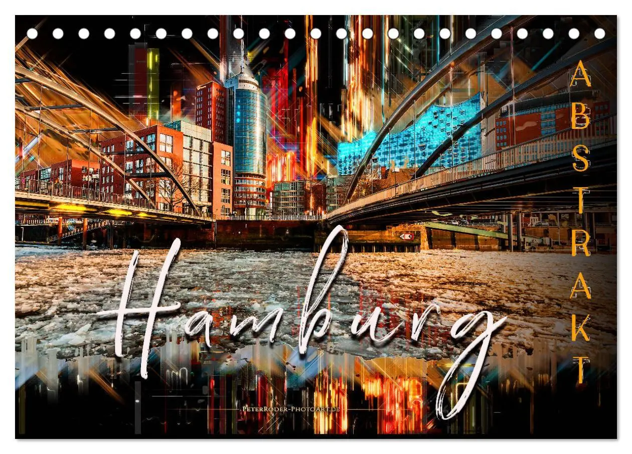 Cover: 9783457803264 | Hamburg abstrakt (Tischkalender 2026 DIN A5 quer), CALVENDO...