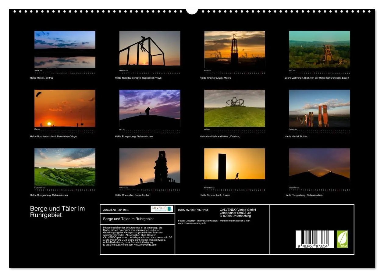 Bild: 9783457973264 | Berge und Täler im Ruhrgebiet (hochwertiger Premium Wandkalender...