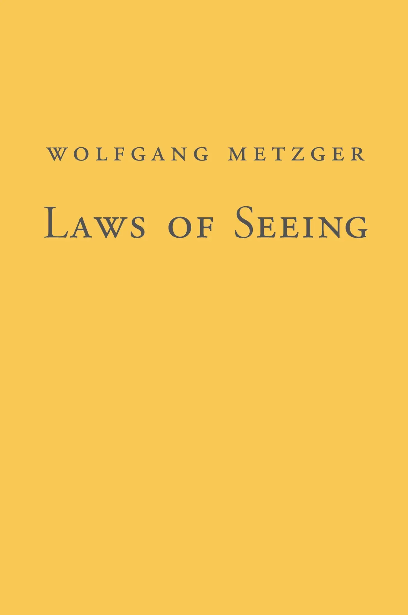 Cover: 9780262513364 | Laws of Seeing | Wolfgang Metzger | Taschenbuch | Englisch | 2009