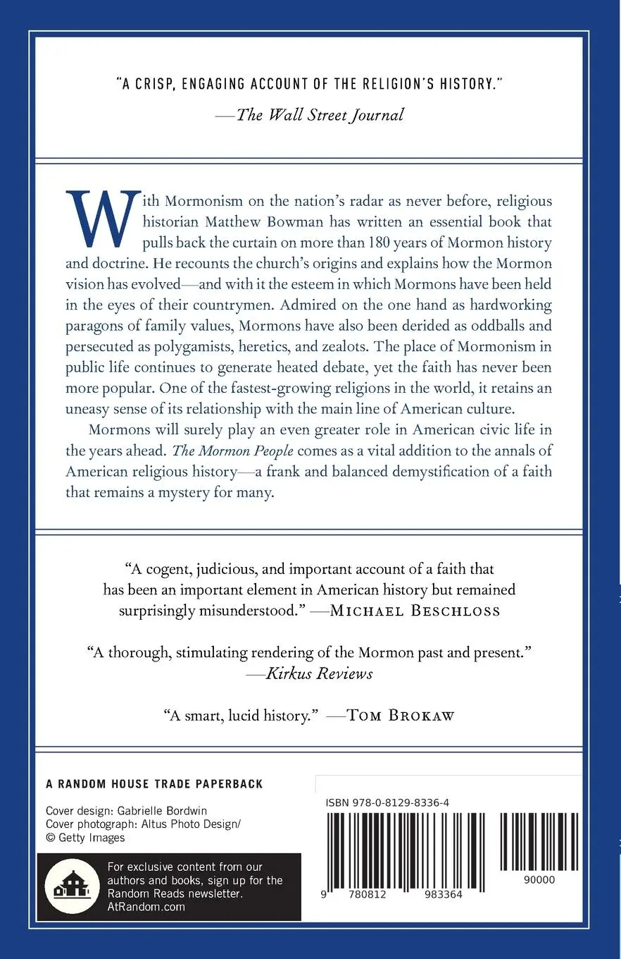 Rückseite: 9780812983364 | The Mormon People | The Making of an American Faith | Matthew Bowman