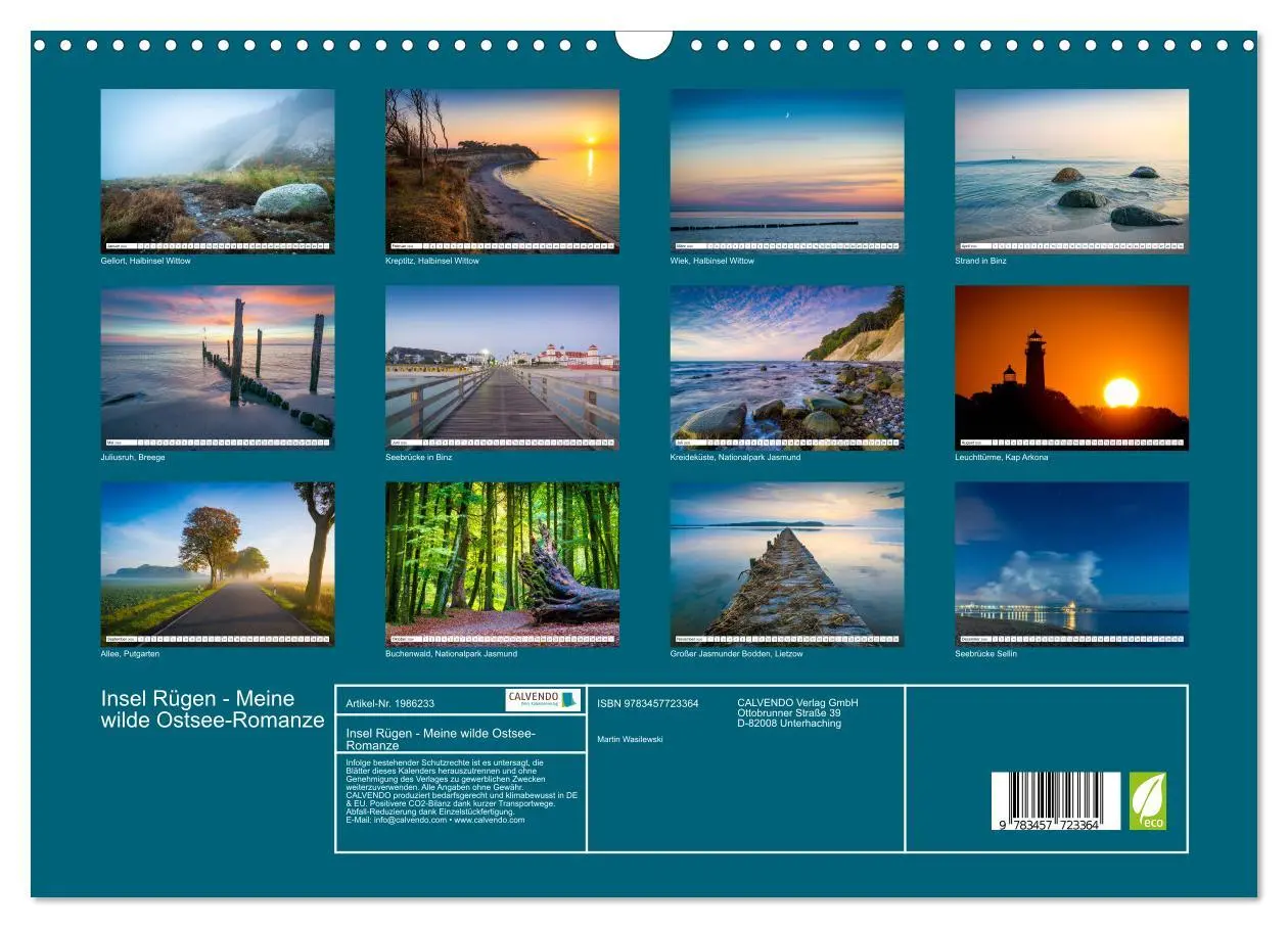 Bild: 9783457723364 | Insel Rügen - Meine wilde Ostsee-Romanze (Wandkalender 2026 DIN A3...