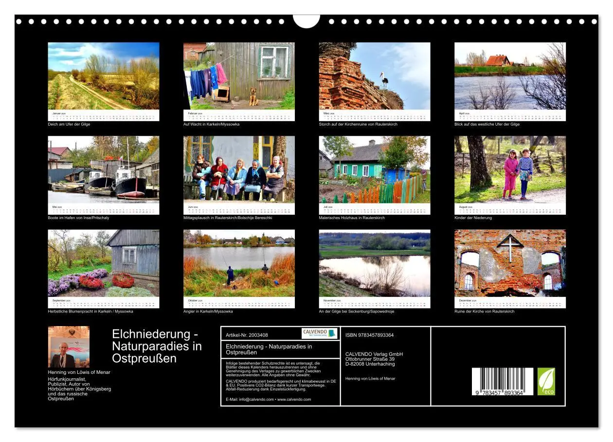 Bild: 9783457893364 | Elchniederung - Naturparadies in Ostpreußen (Wandkalender 2026 DIN...