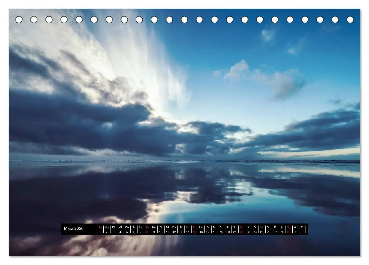 Bild: 9783457963364 | Abendlicht über der Nordsee (Tischkalender 2026 DIN A5 quer),...