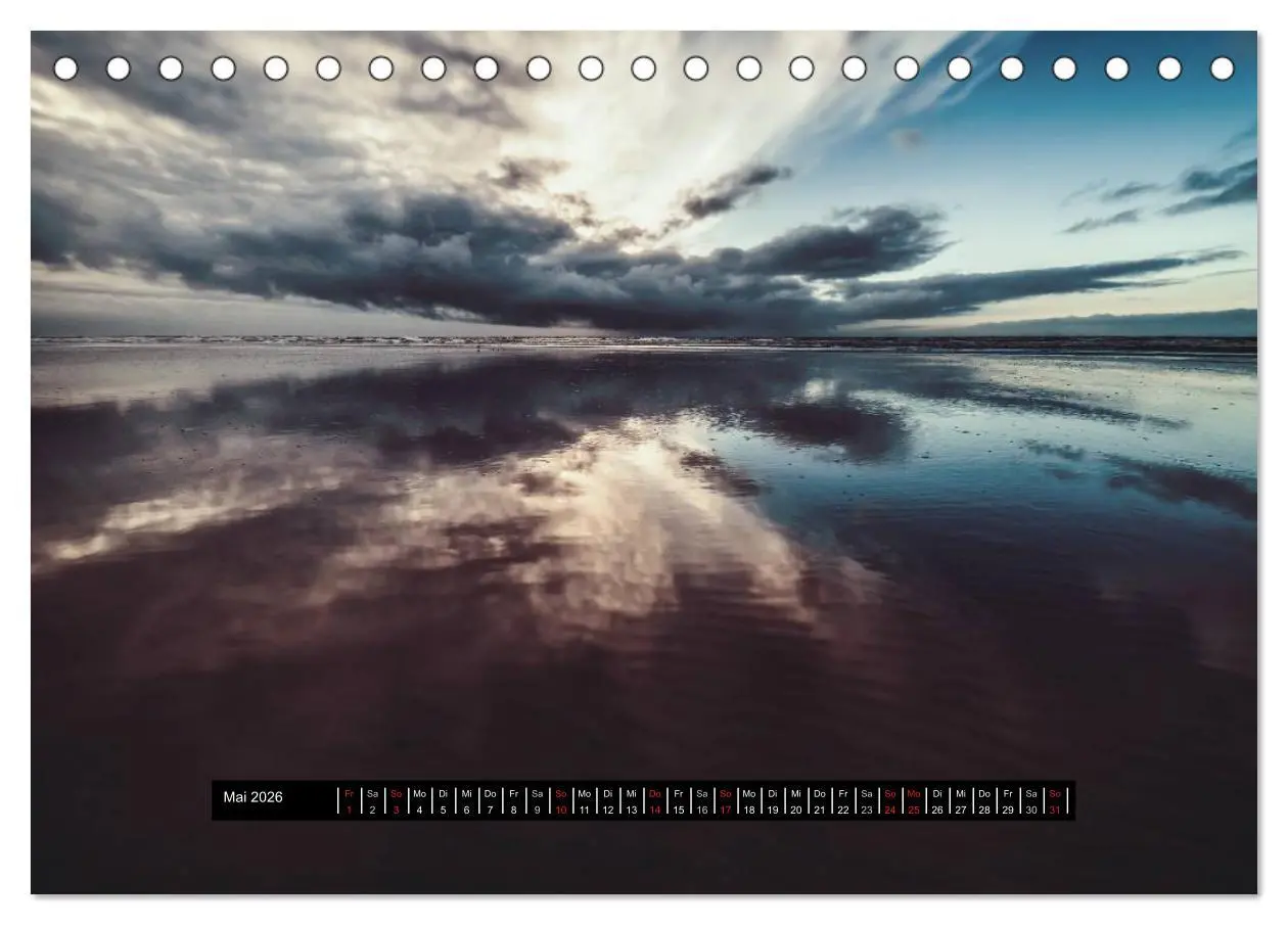Bild: 9783457963364 | Abendlicht über der Nordsee (Tischkalender 2026 DIN A5 quer),...