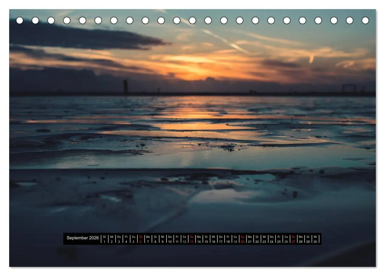 Bild: 9783457963364 | Abendlicht über der Nordsee (Tischkalender 2026 DIN A5 quer),...