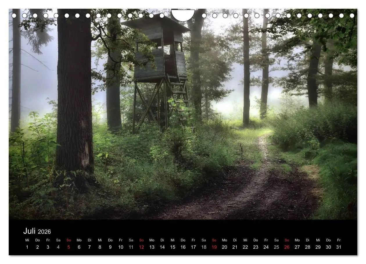 Bild: 9783516123364 | Kanzelkalender 2026 (Wandkalender 2026 DIN A4 quer), CALVENDO...