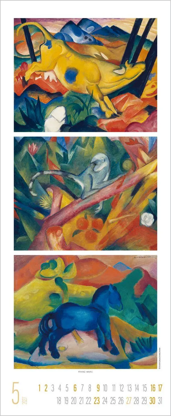 Bild: 9783819303364 | Art Triplets 2027 | Verlag Korsch | Kalender | 14 S. | Deutsch | 2027
