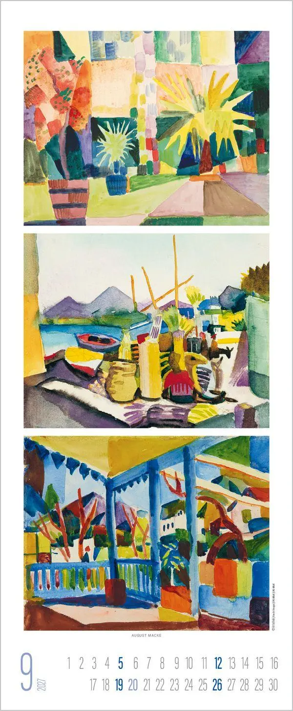 Bild: 9783819303364 | Art Triplets 2027 | Verlag Korsch | Kalender | 14 S. | Deutsch | 2027