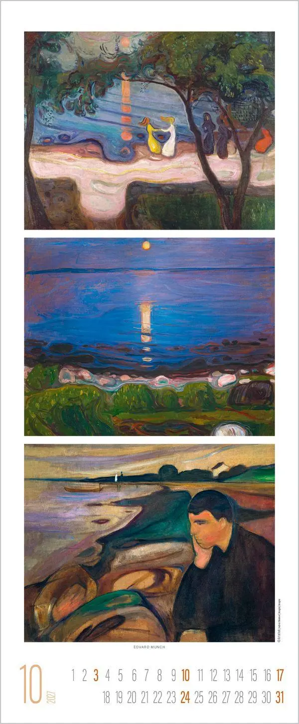Bild: 9783819303364 | Art Triplets 2027 | Verlag Korsch | Kalender | 14 S. | Deutsch | 2027