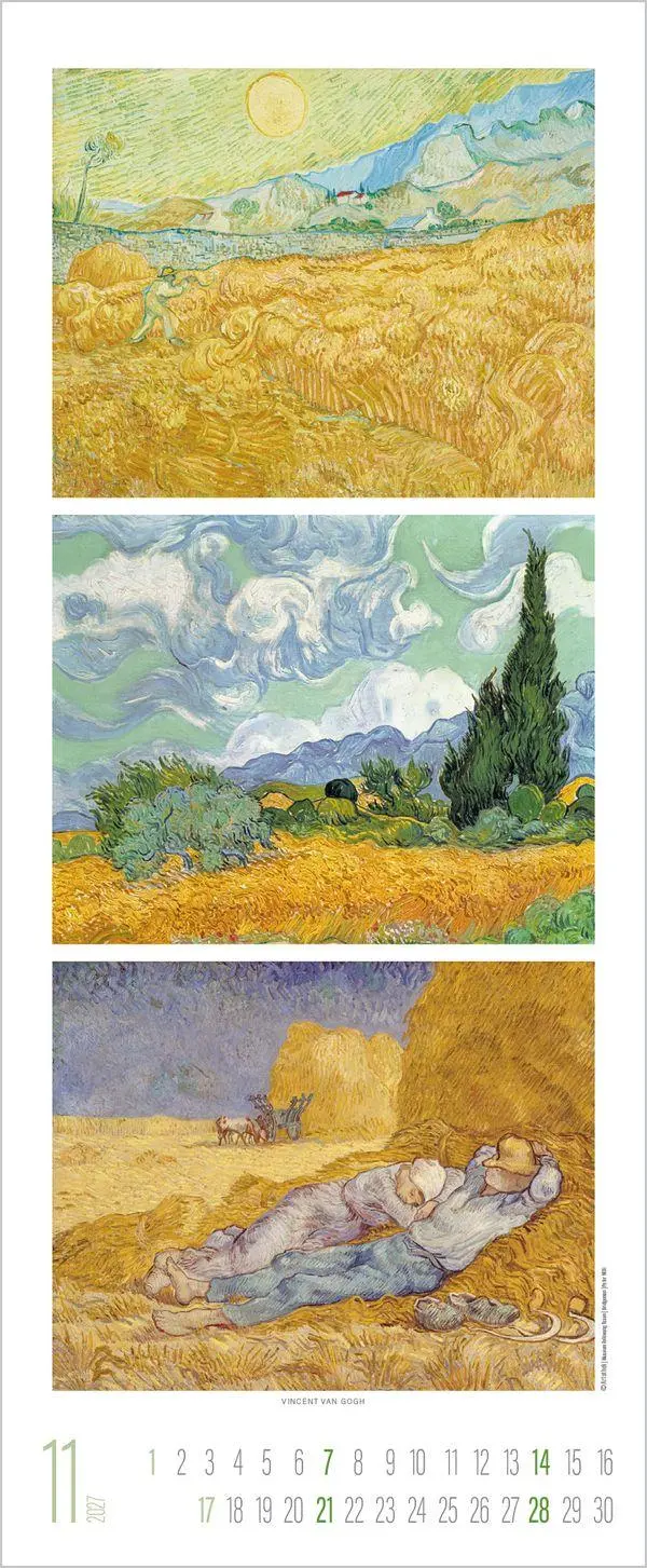 Bild: 9783819303364 | Art Triplets 2027 | Verlag Korsch | Kalender | 14 S. | Deutsch | 2027