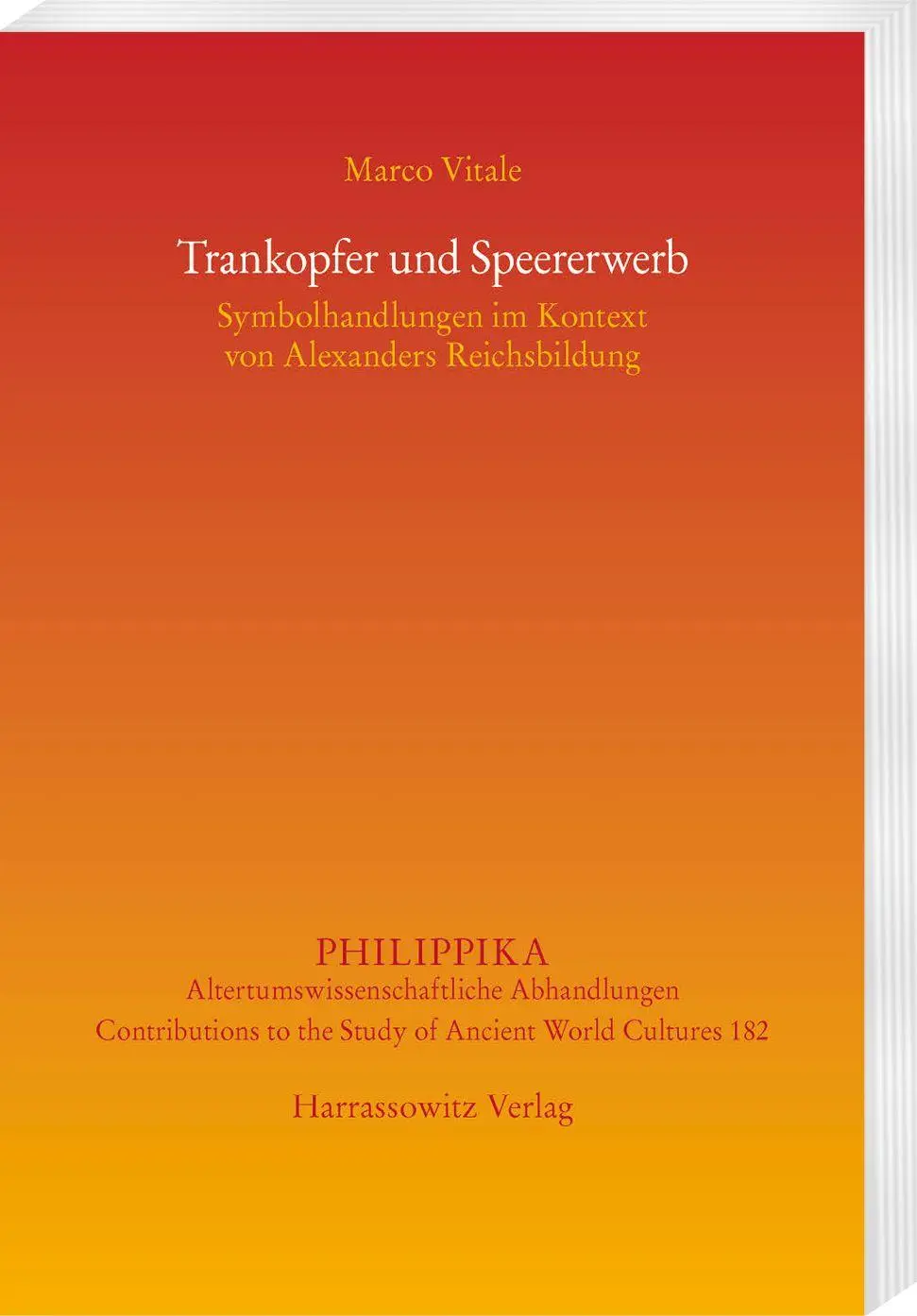 Cover: 9783447123464 | Trankopfer und Speererwerb | Marco Vitale | Buch | Philippika | 300 S.