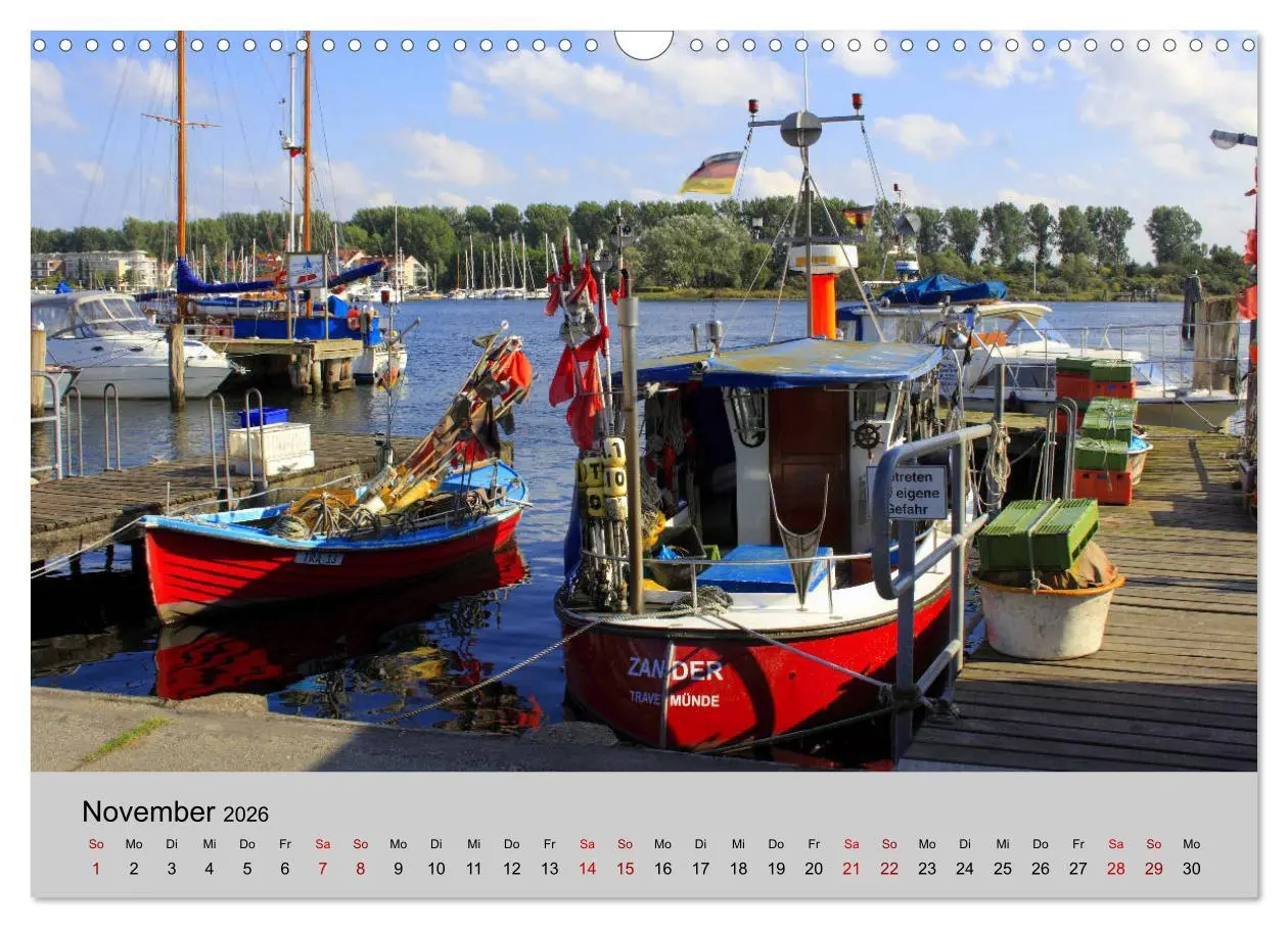 Bild: 9783457883464 | Travemünde maritim (Wandkalender 2026 DIN A3 quer), CALVENDO...
