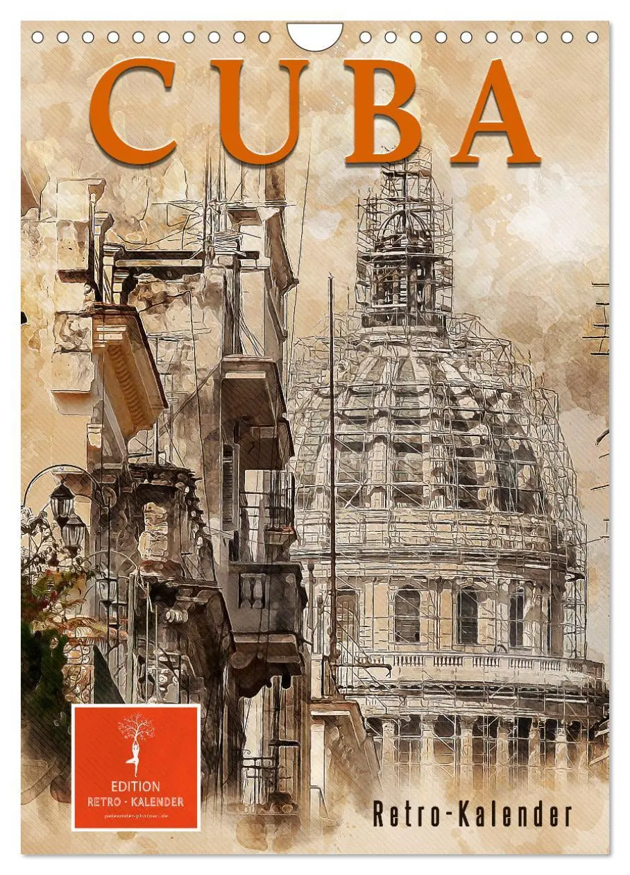 Cover: 9783516353464 | Cuba Retro Kalender (Wandkalender 2026 DIN A4 hoch), CALVENDO...