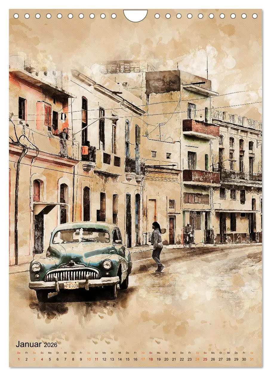 Bild: 9783516353464 | Cuba Retro Kalender (Wandkalender 2026 DIN A4 hoch), CALVENDO...