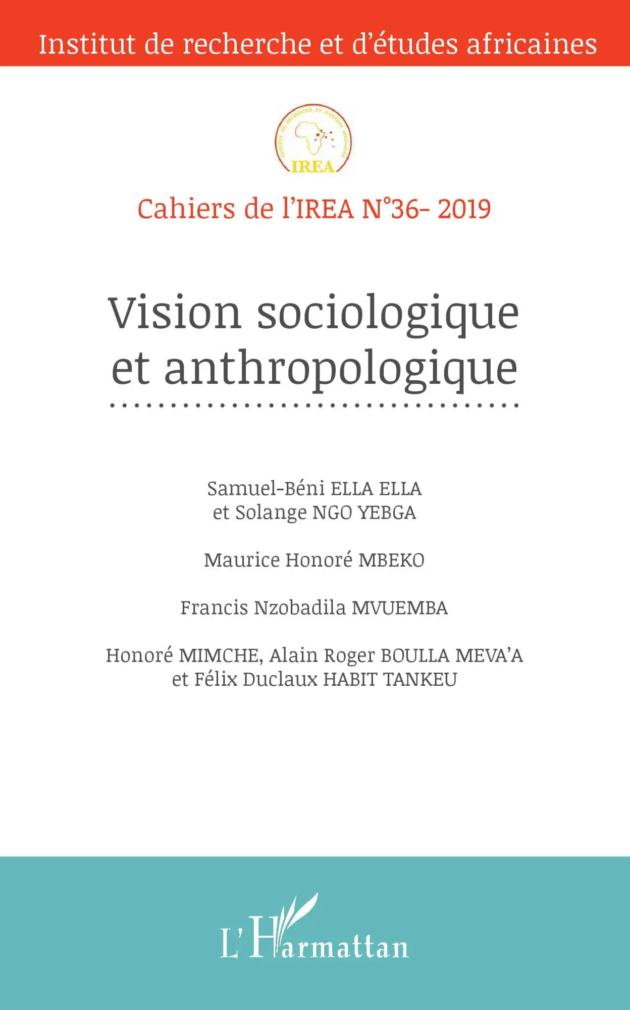 Cover: 9782343193564 | Vision sociologique et anthropologique | Collectif | Taschenbuch