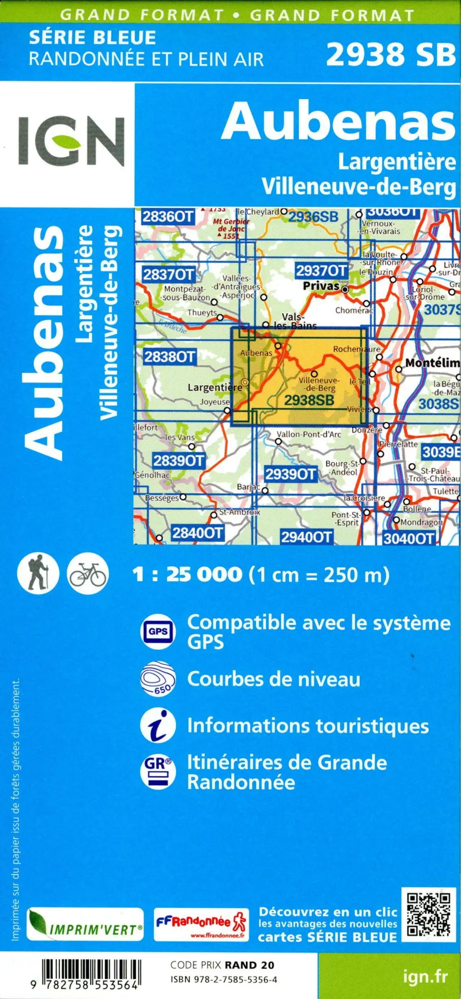 Bild: 9782758553564 | Aubenas Argentier 1:25 000 | 1:25000 | (Land-)Karte | Französisch
