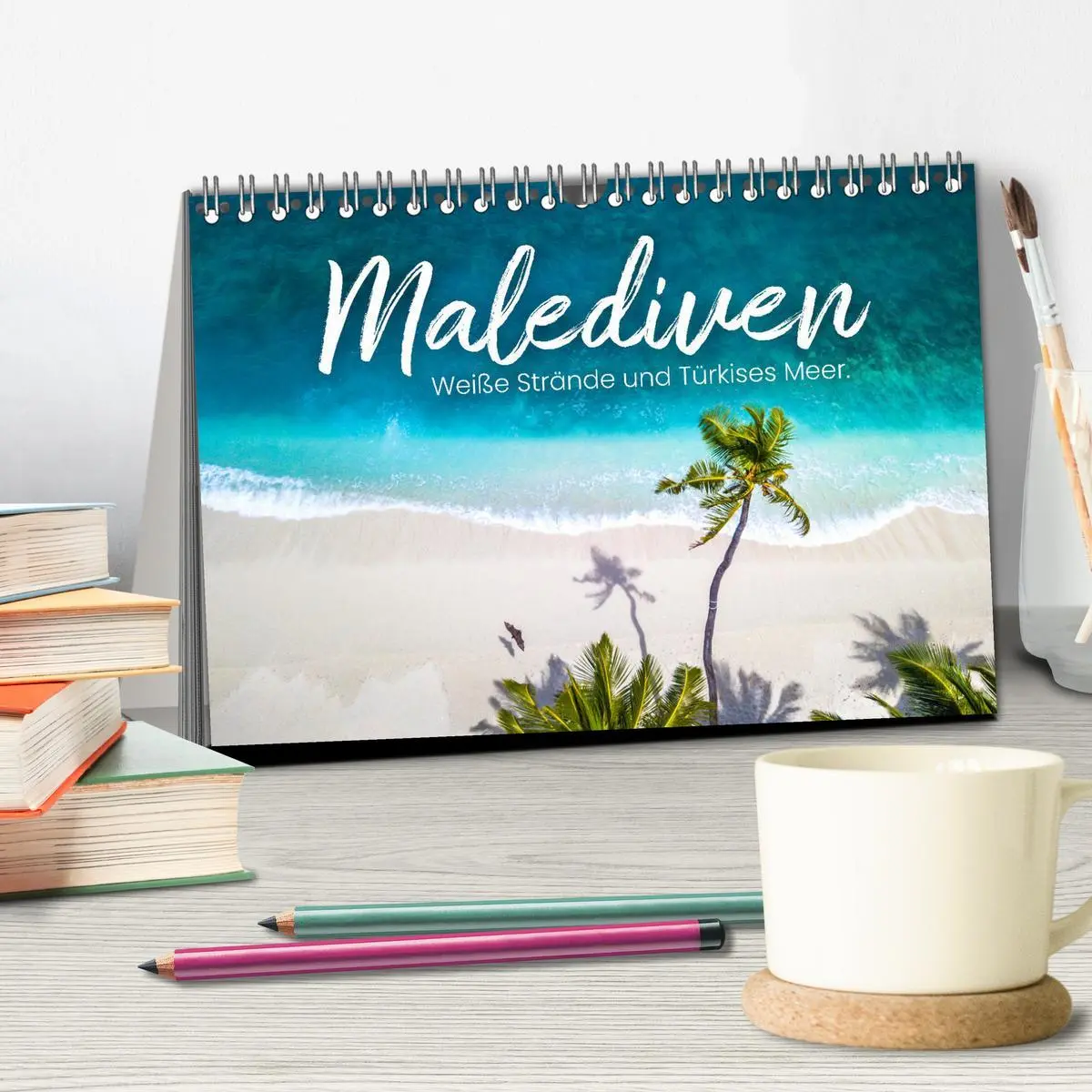 Bild: 9783457563564 | Malediven - Weiße Strände und Türkises Meer. (Tischkalender 2026...