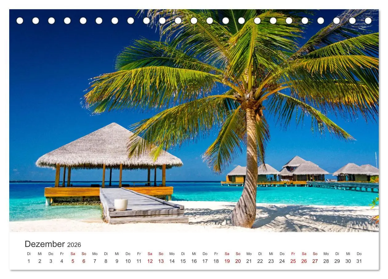 Bild: 9783457563564 | Malediven - Weiße Strände und Türkises Meer. (Tischkalender 2026...