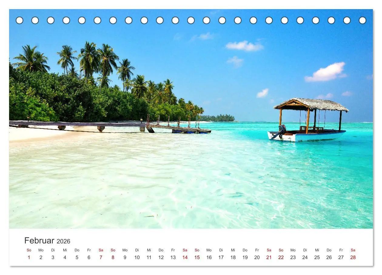 Bild: 9783457563564 | Malediven - Weiße Strände und Türkises Meer. (Tischkalender 2026...
