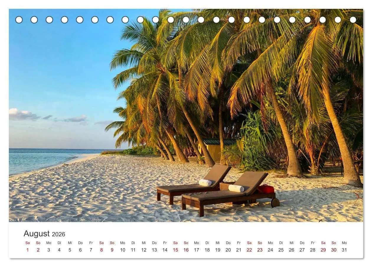 Bild: 9783457563564 | Malediven - Weiße Strände und Türkises Meer. (Tischkalender 2026...