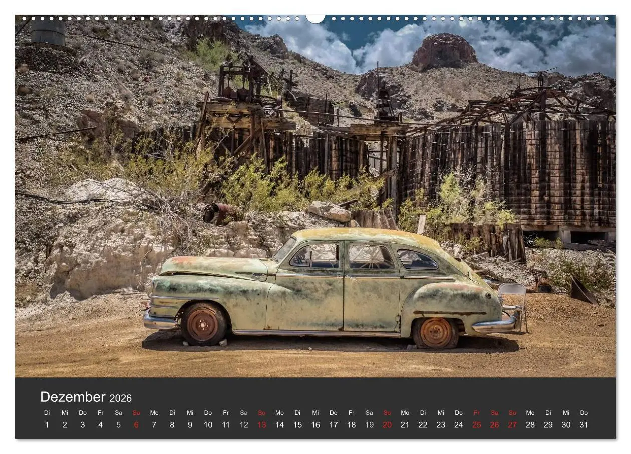 Bild: 9783516033564 | Vergessene Zeitzeugen entlang der Route 66 (Wandkalender 2026 DIN...