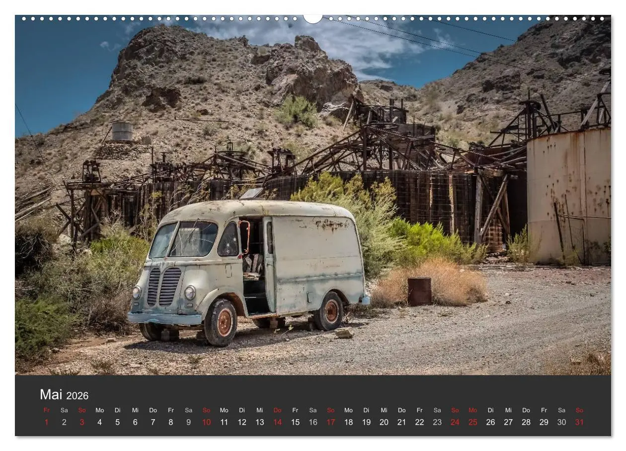Bild: 9783516033564 | Vergessene Zeitzeugen entlang der Route 66 (Wandkalender 2026 DIN...