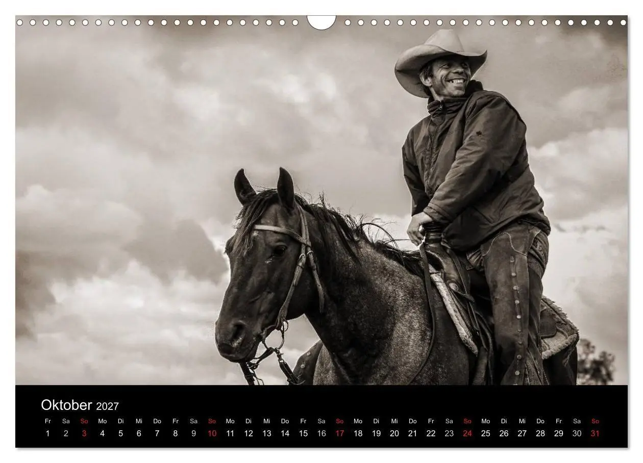 Bild: 9783569983564 | Westernreiten (Wandkalender 2027 DIN A3 quer), CALVENDO Monatskalender