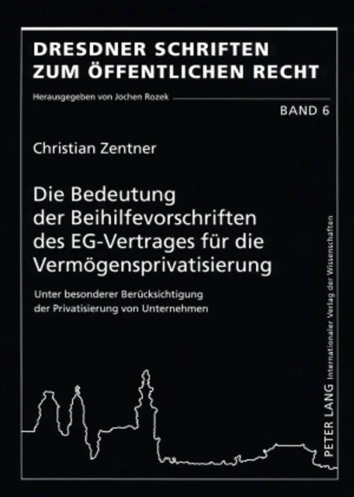 Cover: 9783631563564 | Die Bedeutung der Beihilfevorschriften des EG-Vertrages für die...