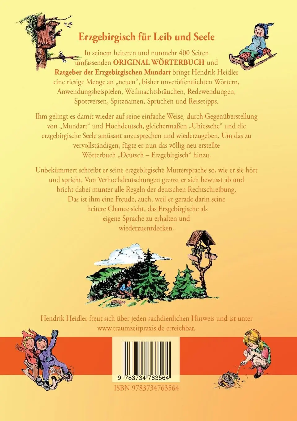 Rückseite: 9783734763564 | Echtes Erzgebirgisch, Wuu de Hasen Hoosn haasn | Hendrik Heidler