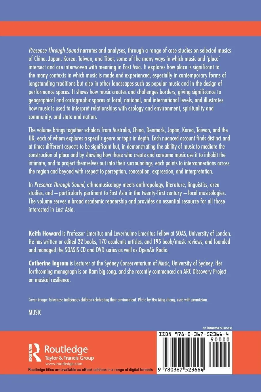 Rückseite: 9780367523664 | Presence Through Sound | Music and Place in East Asia | Howard (u. a.)