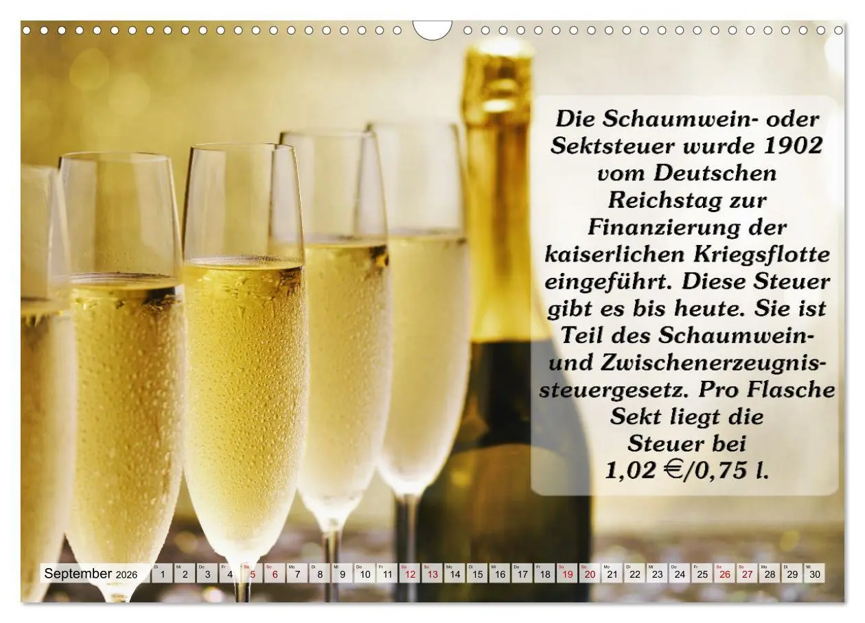 Bild: 9783457623664 | Wissenswertes über Wein (Wandkalender 2026 DIN A3 quer), CALVENDO...