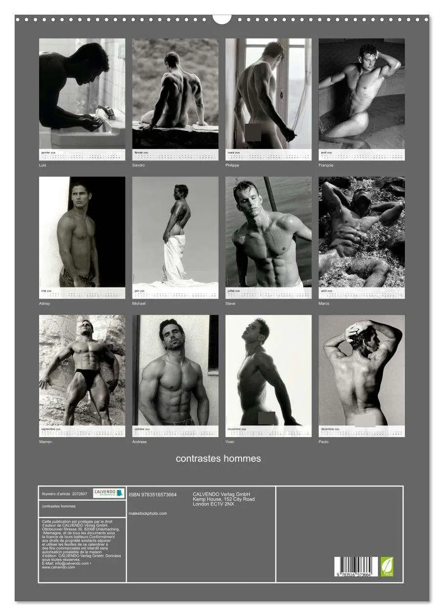 Bild: 9783516573664 | contrastes hommes (Calendrier mural 2026 DIN A2 horizontal),...