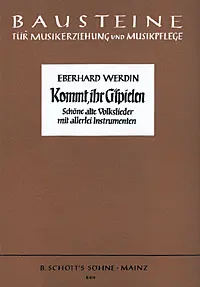 Cover: 9790001103664 | Kommt ihr G'spielen | Eberhard Werdin | Partitur | 1976 | Schott Music