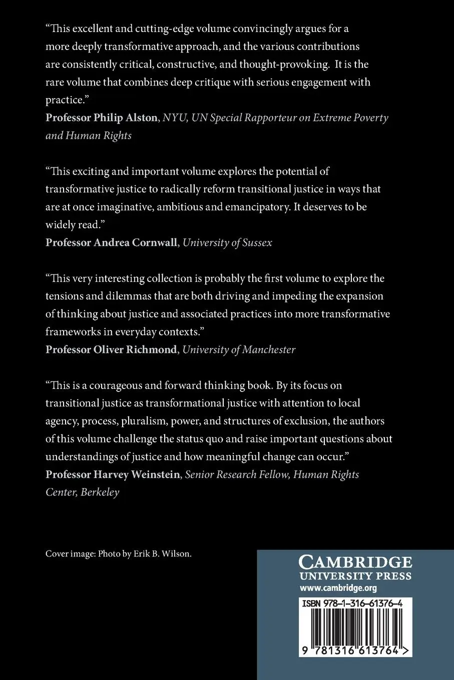 Rückseite: 9781316613764 | From Transitional to Transformative Justice | Paul Gready (u. a.)