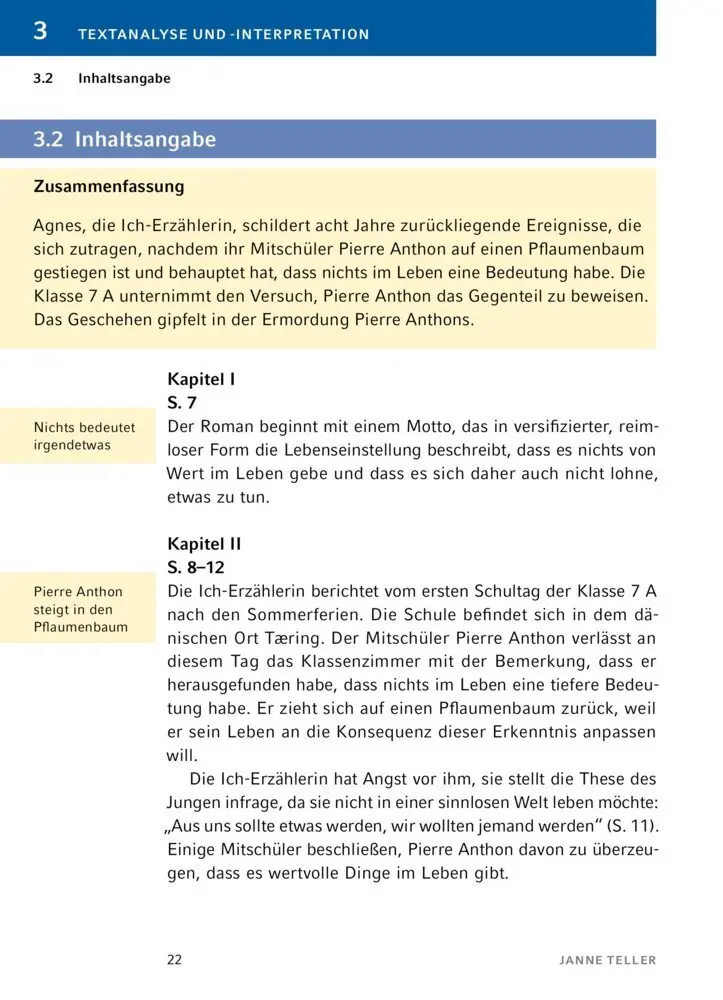 Bild: 9783129303764 | Nichts von Janne Teller | Textanalyse und Interpretation | Teller
