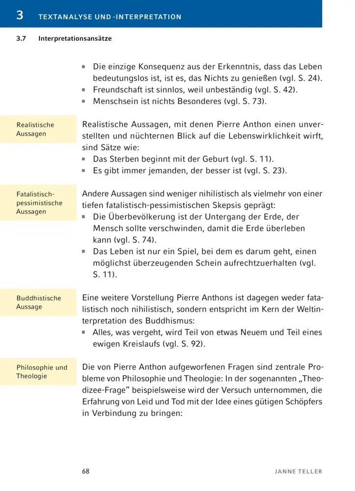 Bild: 9783129303764 | Nichts von Janne Teller | Textanalyse und Interpretation | Teller