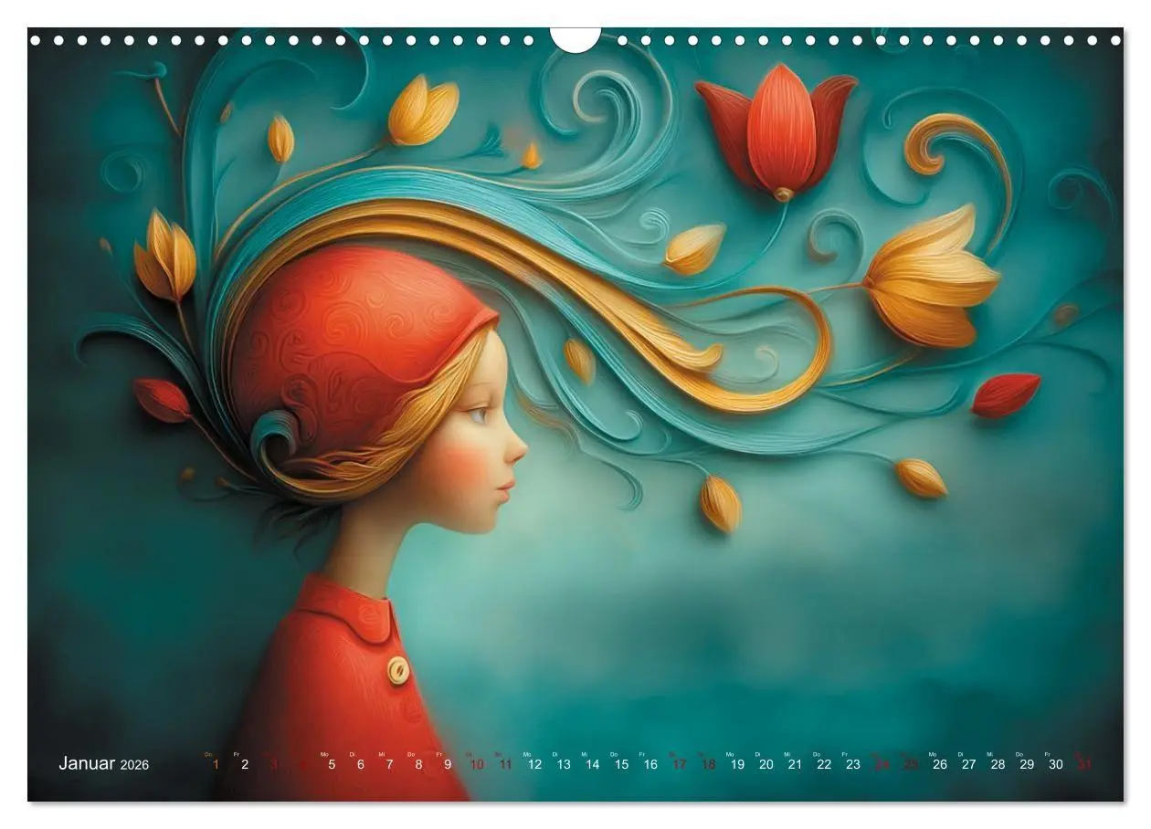 Bild: 9783516703764 | Naive Farbwelten (Wandkalender 2026 DIN A3 quer), CALVENDO...