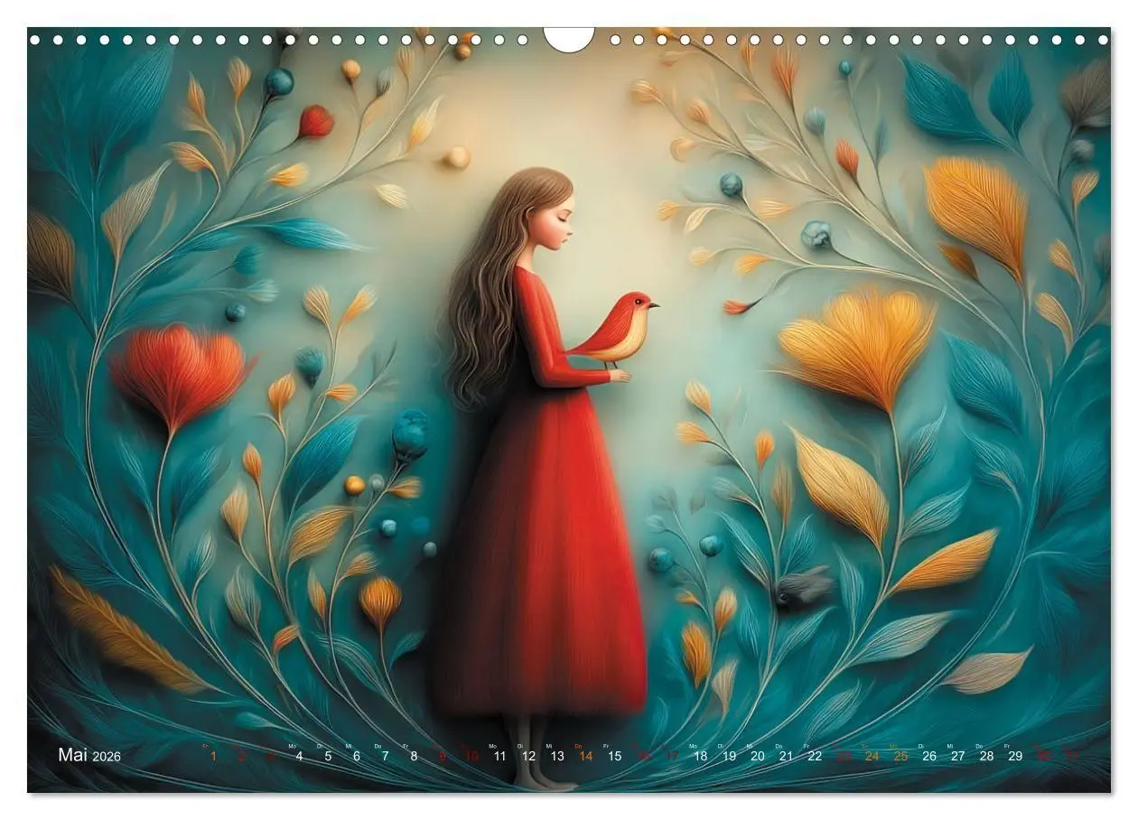 Bild: 9783516703764 | Naive Farbwelten (Wandkalender 2026 DIN A3 quer), CALVENDO...
