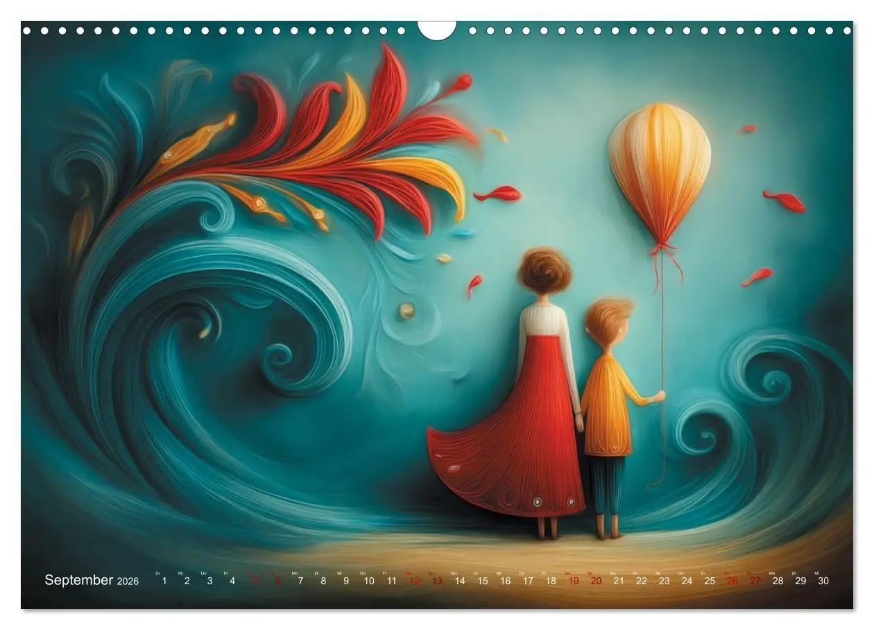 Bild: 9783516703764 | Naive Farbwelten (Wandkalender 2026 DIN A3 quer), CALVENDO...