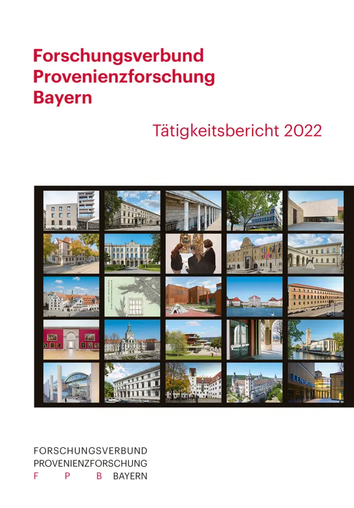 Cover: 9783731913764 | Forschungsverbund Provenienzforschung Bayern | Tätigkeitsbericht 2022