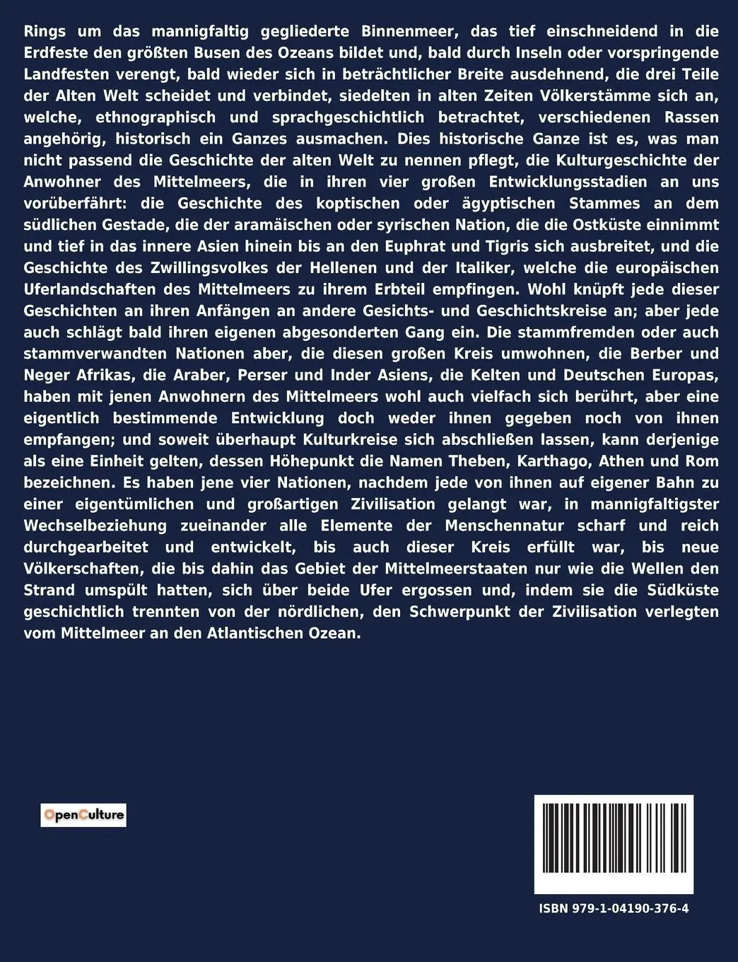 Rückseite: 9791041903764 | Römische Geschichte | Theodor Mommsen | Taschenbuch | 210 S. | Deutsch