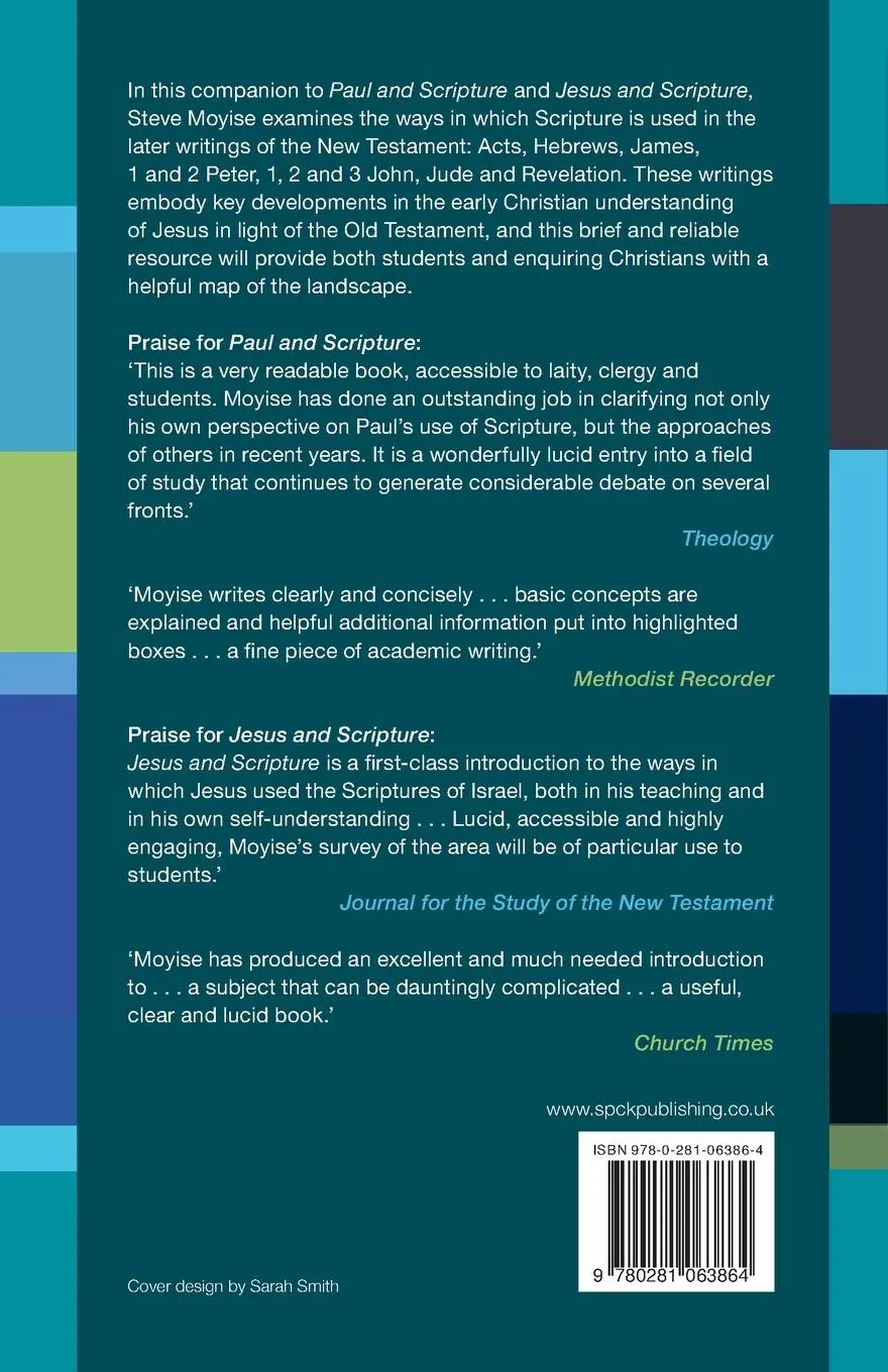 Rückseite: 9780281063864 | The Later New Testament Writers and Scripture | Steve Moyise | Buch