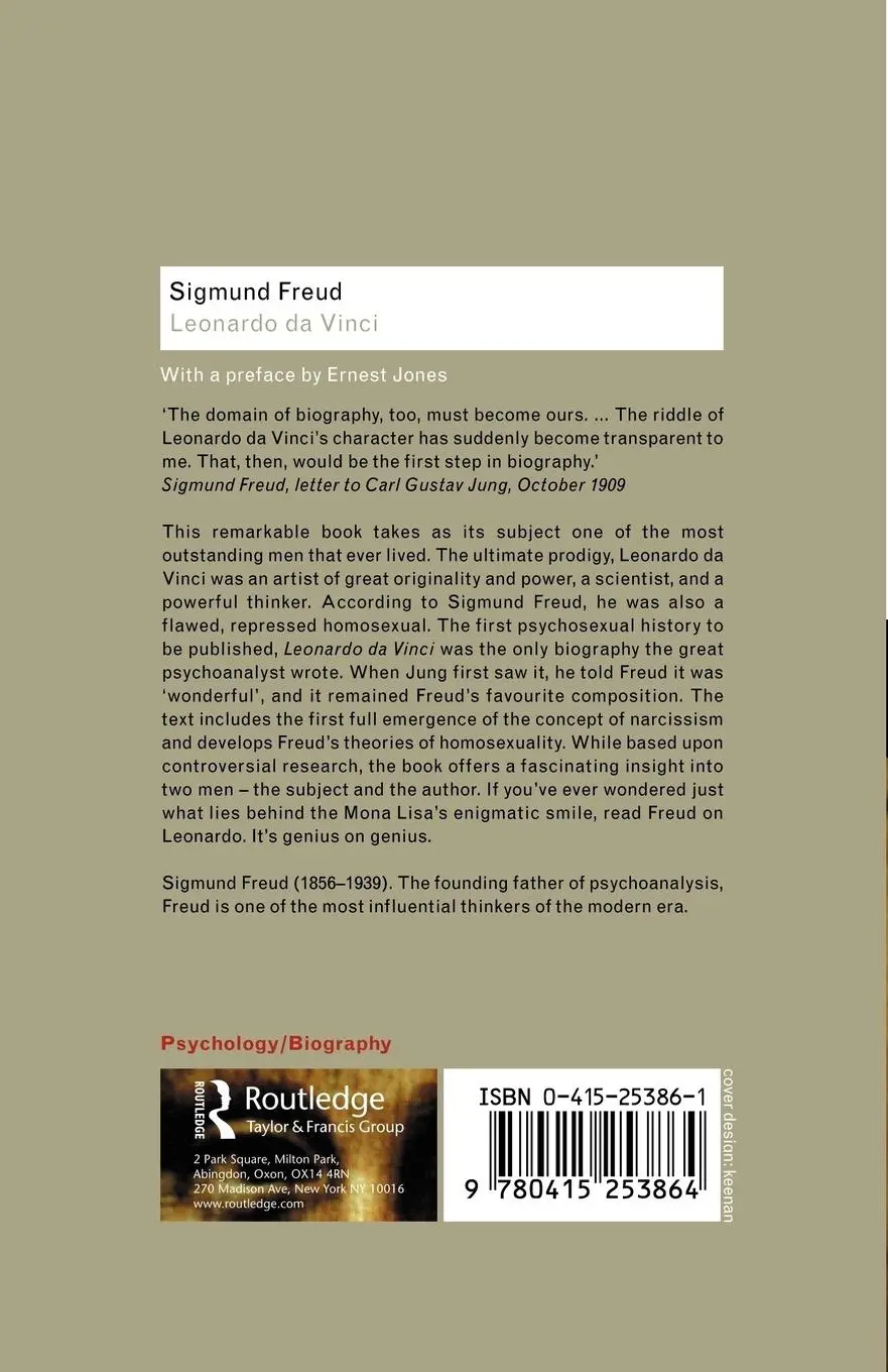 Rückseite: 9780415253864 | Leonardo Da Vinci | Sigmund Freud (u. a.) | Taschenbuch | Englisch