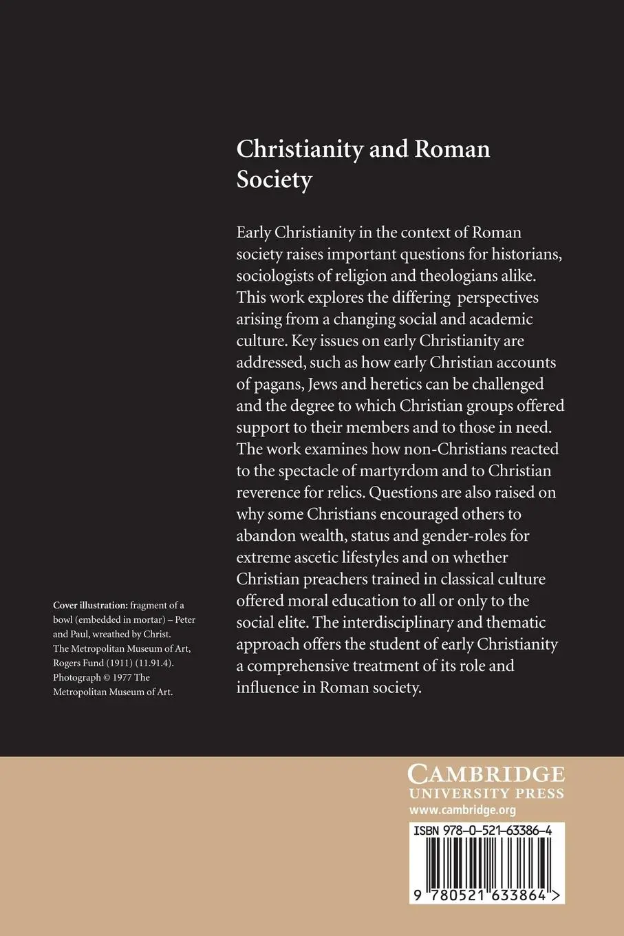 Rückseite: 9780521633864 | Christianity and Roman Society | Gillian Clark (u. a.) | Taschenbuch