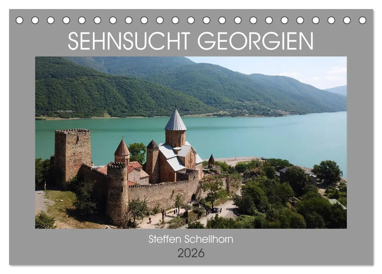 Cover: 9783457913864 | Sehnsucht Georgien (Tischkalender 2026 DIN A5 quer), CALVENDO...