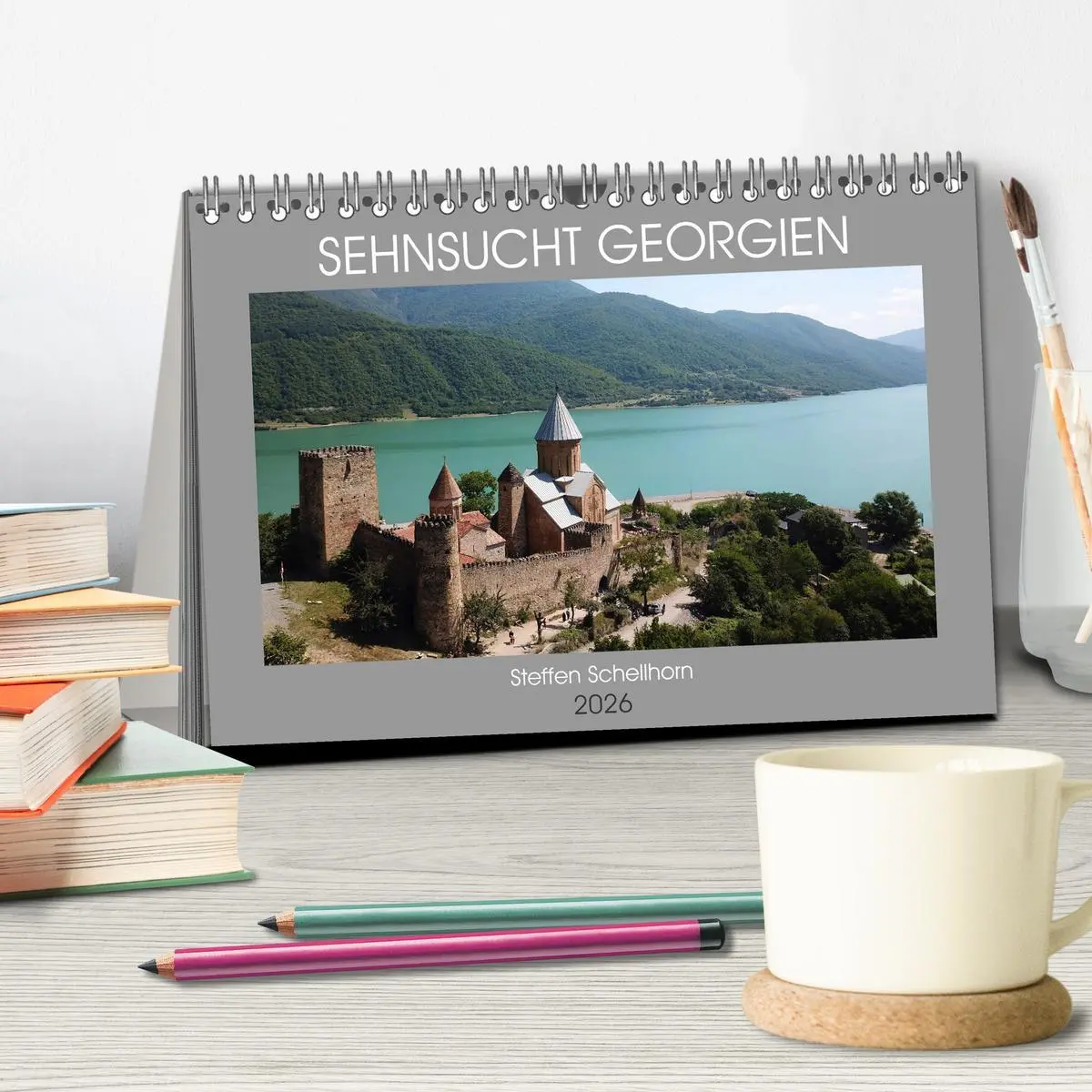 Bild: 9783457913864 | Sehnsucht Georgien (Tischkalender 2026 DIN A5 quer), CALVENDO...